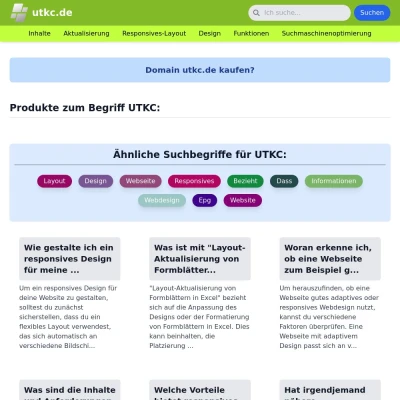 Screenshot utkc.de