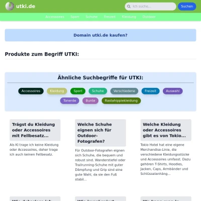 Screenshot utki.de