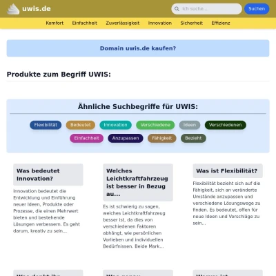 Screenshot uwis.de