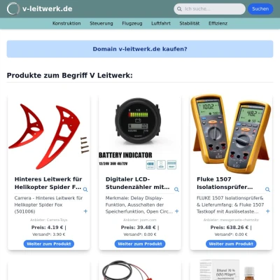 Screenshot v-leitwerk.de