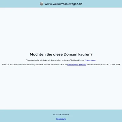 Screenshot vakuumtankwagen.de