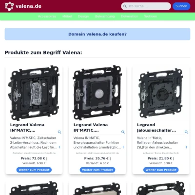 Screenshot valena.de