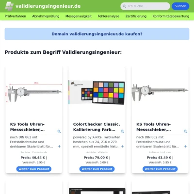 Screenshot validierungsingenieur.de