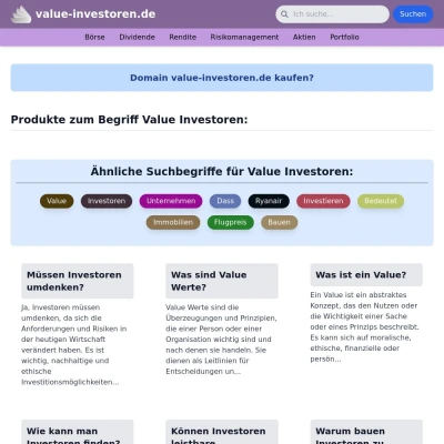 Screenshot value-investoren.de