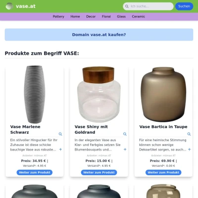 Screenshot vase.at