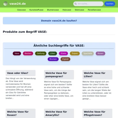 Screenshot vase24.de