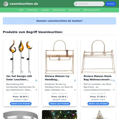Screenshot vasenleuchten.de
