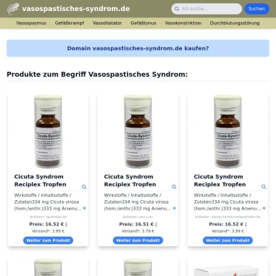 Screenshot vasospastisches-syndrom.de