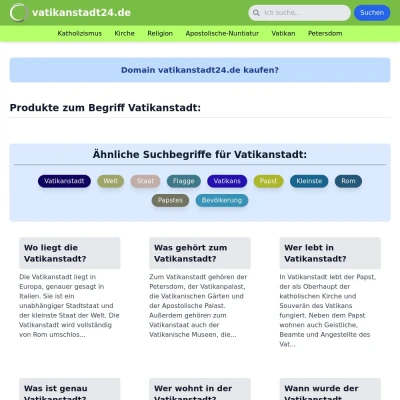 Screenshot vatikanstadt24.de