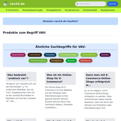 Screenshot vav24.de