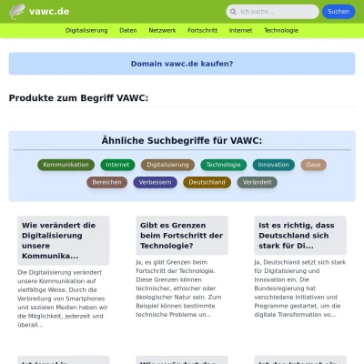 Screenshot vawc.de