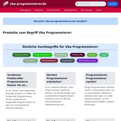 Screenshot vba-programmierer.de