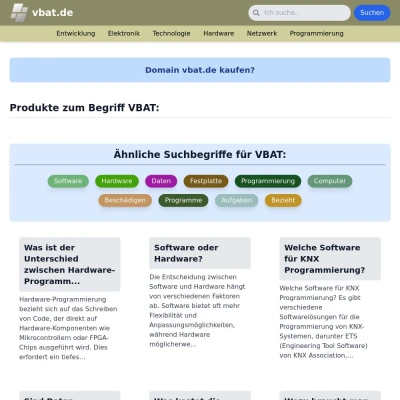 Screenshot vbat.de