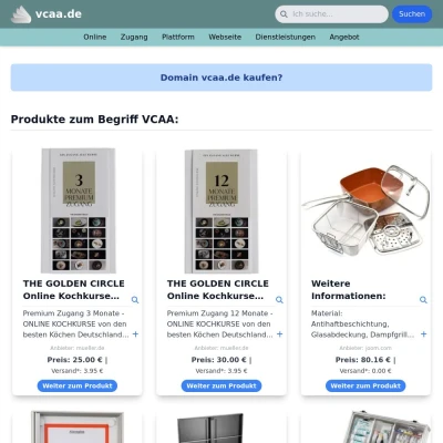 Screenshot vcaa.de