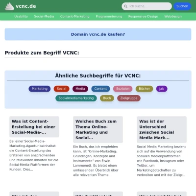 Screenshot vcnc.de