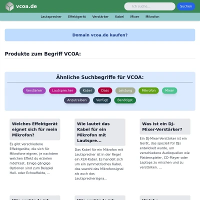 Screenshot vcoa.de