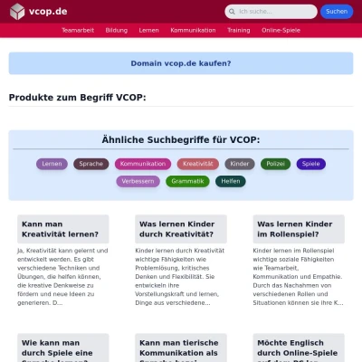 Screenshot vcop.de