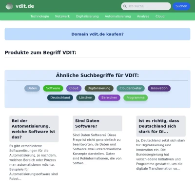 Screenshot vdit.de