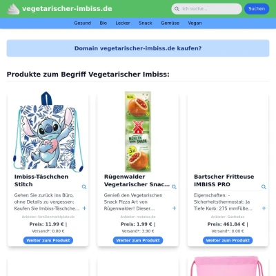 Screenshot vegetarischer-imbiss.de