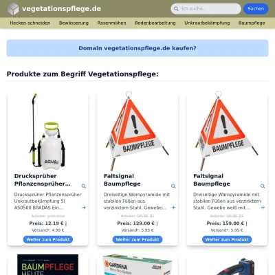 Screenshot vegetationspflege.de