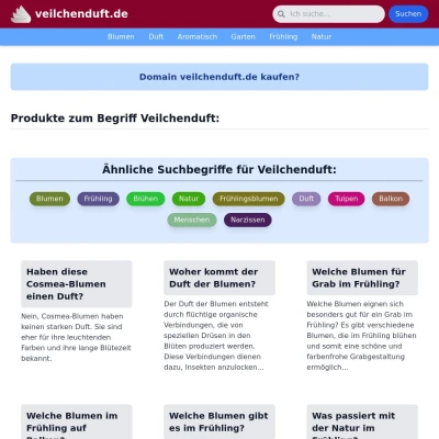 Screenshot veilchenduft.de