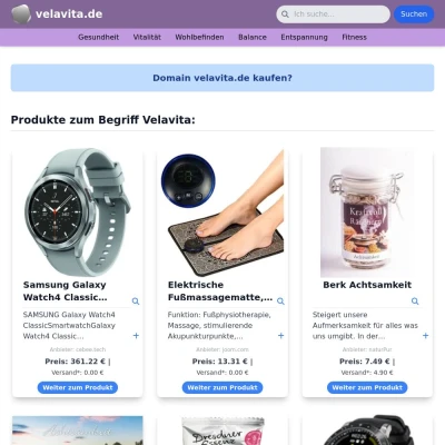 Screenshot velavita.de