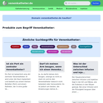 Screenshot venenkatheter.de