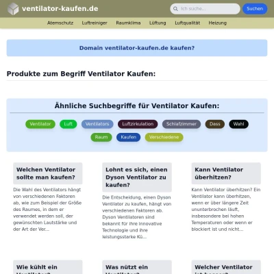 Screenshot ventilator-kaufen.de