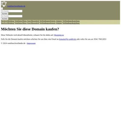 Screenshot ventilsteckverbinder.de