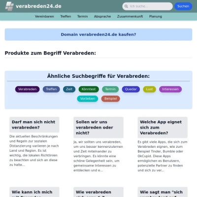 Screenshot verabreden24.de