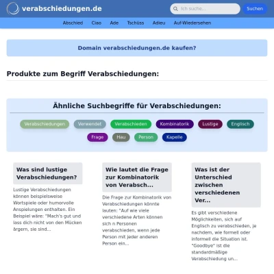 Screenshot verabschiedungen.de