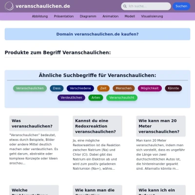 Screenshot veranschaulichen.de