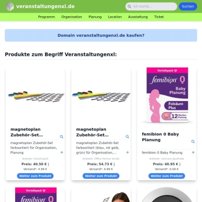 Screenshot veranstaltungenxl.de