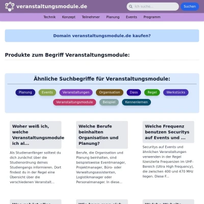 Screenshot veranstaltungsmodule.de