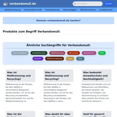 Screenshot verbandsmull.de