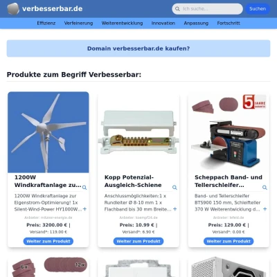 Screenshot verbesserbar.de