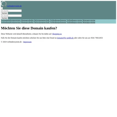 Screenshot verbindersystem.de
