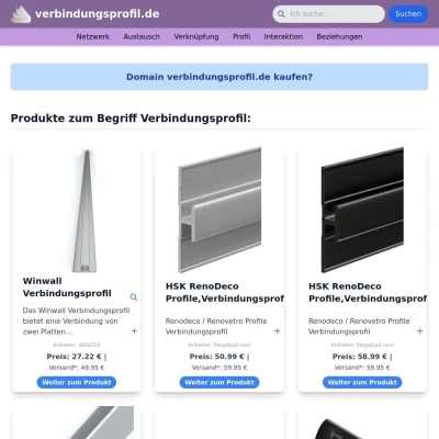 Screenshot verbindungsprofil.de