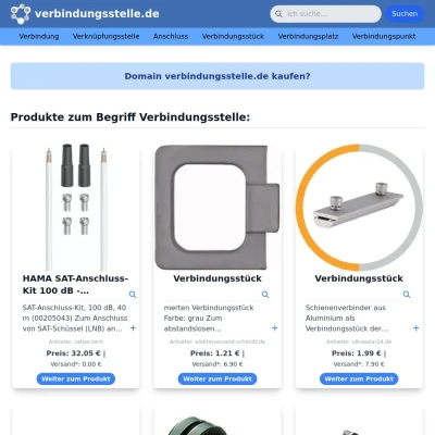 Screenshot verbindungsstelle.de