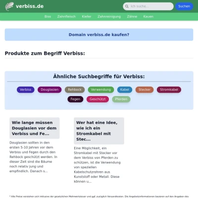 Screenshot verbiss.de