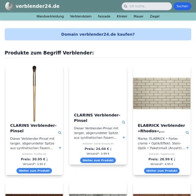 Screenshot verblender24.de