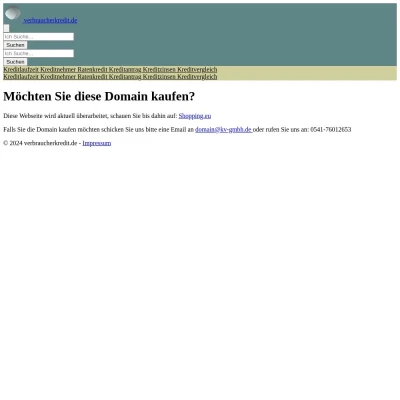 Screenshot verbraucherkredit.de