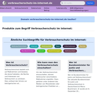 Screenshot verbraucherschutz-im-internet.de