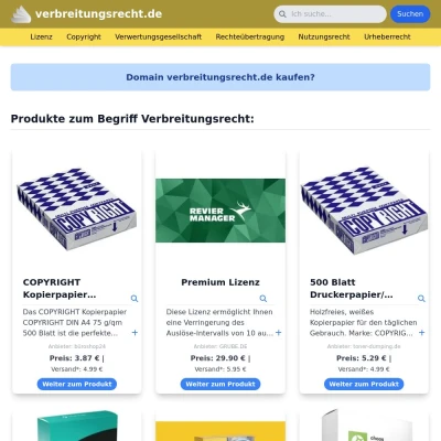Screenshot verbreitungsrecht.de