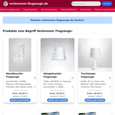 Screenshot verbrenner-flugzeuge.de
