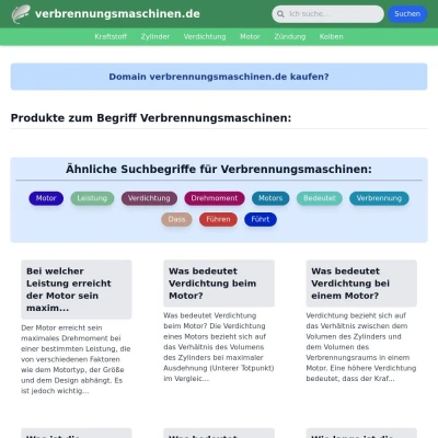 Screenshot verbrennungsmaschinen.de