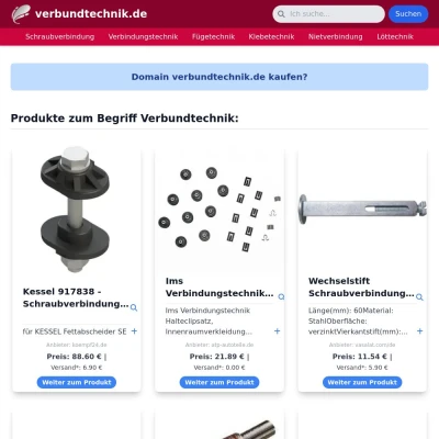 Screenshot verbundtechnik.de