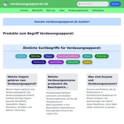 Screenshot verdauungsapparat.de