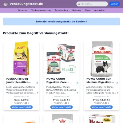 Screenshot verdauungstrakt.de