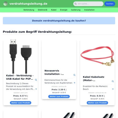 Screenshot verdrahtungsleitung.de